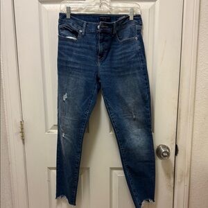Lucky Brand Blue Skinny Jeans Distressed